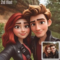 Personalized custom cartoon-style canvas printing posters portrait photos, art printing home decorations, gifts, frameless