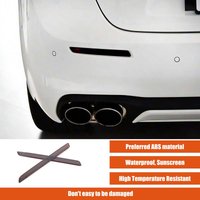 For Maserati Ghibli 18-25 ABS Smoked Black Car Rear Fog Tail Light Lamp Cover Trim Car Accessories