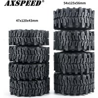 AXSPEED 1.9 2.2inch Rubber Tyre Rock Terrain Wheels Tires for 1/10 RC Crawler Car Axial SCX10 III Capra Wraith TRX4 TRX6 D90