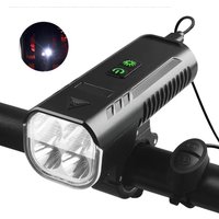 AliExpress NONE 1000 Lumen 4400mAh USB Rechargeable LED Bike Horn Headlight Waterproof 130DB Front Light for Road MTB Night Cycling Accessories