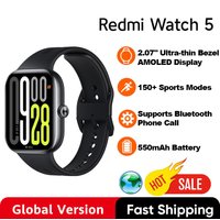 Global Version Redmi Watch 5 2.07" AMOLED display 150+ sports modes 550mAh Battery Heart Rate Blood Oxygen Monitor