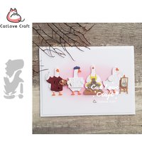 Catlove Artist Duck Metal Cutting Dies Scrapbooking Mold Knife Stencil Die Cuts Card Making DIY Craft Embossing New Dies For