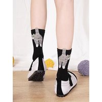 1/5 Pairs Cute Cat Socks With Balls Funny Cotton Socks Breathable Soft Cotton Socks Girl Socks Novelty Gifts for Cat Lovers