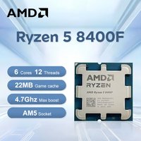 New AMD Ryzen 5 8400F 6-Core 12-Thread R5 8400F 4.7GHz 4NM DDR5 Socket AM5 TDP 65 CPU 100-000001591 but without fan For Desktop