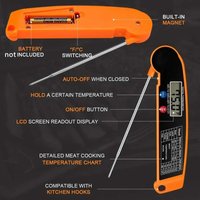 1Pc Digital Food Thermometer Electronic Kitchen Meat Water Milk Cooking BBQ Probe Oven Tool