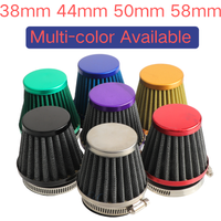 38mm 44mm 50mm 58mm Motorbike Air Filter Cleaner Induction Kit For 110cc 125cc 150cc 250cc 450cc Motorcycle ATV Dirt Bike Engine