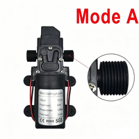 Mini pompe à diaphragme électrique 120 PSI 60 W 5 L/min haute pression DC 12 V auto-amorçante pour machine à laver et pulvérisation de pesticides