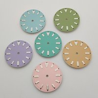 28.5mm Watch Dial Single Nail Scale Candy Colored Watch Faces Modified Watch Accessory Universal for NH35/ 8215 Movement
