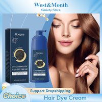 Caviar Protein Dying Cream Long Lasting Brown Black Permanent Damage Protection Nourishing Repairing Gray Hair Coloring Shampoo