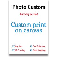 Your Photo Image Design Print Large Custom Poster Wedding & Parent-child Photo Pet Wall Art Picture for Living Room Home Decor