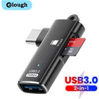 3 in 1 OTG Adapter USB 3.0 to Type c Male to TF Memory Card Reader U Disk Reading For iPhone 15 16 Huawei