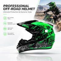 Off Road Bicycle Full Face Helmet For Adult, Floral Design Shockproof Protective Headgear With Durable ABS Shell And Quick Release Chin Strap, Safe Cycling Helmet Lightweight Construction For Mountain