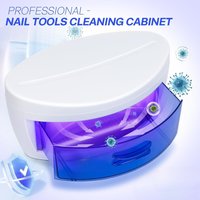 UV Sterilizer for Nail Tool 8W Manicure Tools Cleaning Box Drawer-type Ozone Disinfection Cabinet for Scissors Nail Art Tools