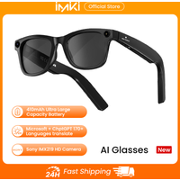 IMIKI Ai Smart Glasses 4K 800W Camera Music Play Video Recording Speed Recognition Translate Sunglasses for Studying Travaling
