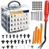 845PCS Car Plastic Fastener Clips Mixed Size Auto Clips With Complete Tools For Bumper Door Trim For Car
