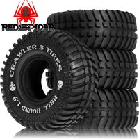 1.9" RC Crawler Tyres Non-Slip Mud Sligers Tires Heavy Duty Rubber Tires for 1/10 RC Crawler TRX4 TRX6 SCX10 90047 Redcat Gen8