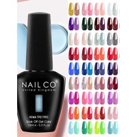 NAILCO Gel Colors TPO/Hema Free Vernis Semi Permanent UV Varnish Gel Nail Polish Supply Nails Art Gel Manicure TOP BASE Hybrid