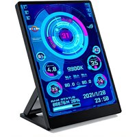 3.5-inch Turing Intelligent Display computer case with IPS full-view USB-C secondary screen for computer temperature monitoring