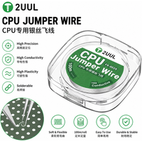 2UUL FX-002S 0,02mm 100m CPU Silber-Jumperkabel mit Hoher Leitfähigkeit für Handy-PCB BGA Motherboard Reparatur Flugdraht