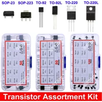 DIP SMD Mosfet Triode Thyristor PNP NPN Voltage regulator Chip Transistor Assortment Kit DIY Mixed Electronic component package