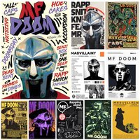 MF Doom Madlib Poster Self-adhesive Art Waterproof Paper Sticker Coffee House Bar Room Wall Decor