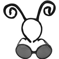 Ant Headband Glasses Set Cosplay Antenna Headbands for Women Costume Plastic Halloween Bee Insect