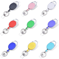 Retractable Keychain Anti Lost ID Badge Key Holder With Elastic Steel Wire Rope Backpack Charm Accessories