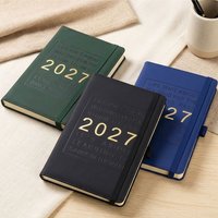 Multifunctional A5 2027 Schedule Book English Efficiency Manual 365 Day Planner with Calendar To Do List Notepad Students