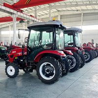 Small Farm & Garden 50hp Wheel Tractor Chinese Compact Tractor with Matching Attachments