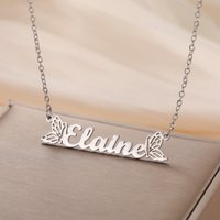 Custom Butterfly Name Necklace Stainless Steel Jewelry for Women Personalized Butterfly Wings Pendant Birthday Gifts 2026 Trend