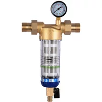 3/4 Pre Filter Purifier Whole House Spin Down Sediment Water Filter Central Prefilter System Backwash Stainless Steel Mesh