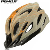 PEMILA-Casque de vélo ultraléger pour homme et femme, casquette de sécurité, équipement de course, visière, nouveau, 2024