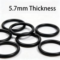 28/40/70/110/130/280/330/500-600mm OD 5.7mm Thicknees CS Rings Gasket Joint Washer Sealing Black NBR Rubber Seal O-Ring O Ring
