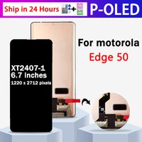 6.7'' AMOLED For Motorola Moto Edge 50 Edge50 LCD XT2407-1 Display Touch Screen Digitizer Assembly With fingerprint