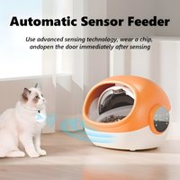 Automatic Cat Feeder Anti-snatch Chip Recognition Sensor Smart Feeder Sound Record Fresh-keeping Dust-proof Pet Food Dispenser
