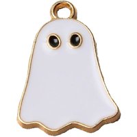 10pcs Halloween oil dripping alloy funny ghost pendant hair accessories bracelet necklace diy earrings jewelry accessories