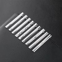 1pc Silvery Plating Tie Clips for Men Necktie Clasp Gentleman Crystal for Mens Gift