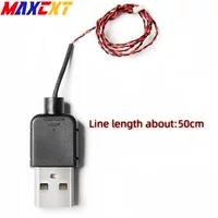 0.8mm Pin DIY 5v Lights 50cm USB Power Cable Compatible with Lego USB Power Cord DIY Decorative Lamp USB Wire Toy Accessories