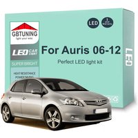 11Pcs Canbus LED Interior Light Bulb Kit For Toyota Auris E15 2006 2007 2008 2009 2010 2011 2012 Car Indoor Reading Trunk Lamp