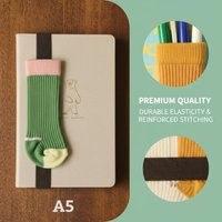 A5 B6 Planner Notebook Pen Holder Elastic Strap Mini Socks Kawaii Pen Cap Band for Convenient Organization at Work or Study
