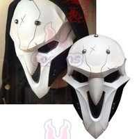 Resin Mask Cosplay Overwatch Horror Death Gabriel Reyes Reaper Helmet Halloween Overwatch Reaper Cosplay Mask Props Gift Game