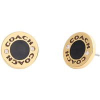 COACH Enamel Stud Earrings Women's Gold CBW29