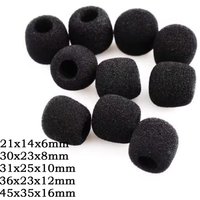 2-6pcs Mini Microphone Foam Covers Mic Protector Covers Replacement Headset Windshield Sponge Cover Microphone Cover for Mic