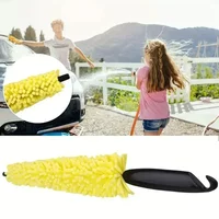 AliExpress XMSJ 29cm Sponge Brush with Handle - Motorcycle Wheel Rim, Car Hubcap & Bicycle Cleaner (Auto Detailing Tool)
