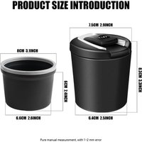 Car Portable Cigarette Ashtray Cup With LED Light Cigar Holder for Audi A4 B8 B6 B9 B7 A3 8P 8V 8L A6 C7 Q3 A7 R C6 C5 Q5 A5 RS