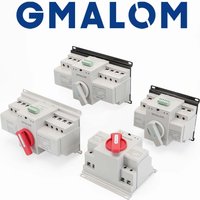 ATS Automatic Transfer Switch CBlevel 2P 4P 63A 100A 220V 50/60Hz Dual Power Manual Changeover Switch Miniature Circuit Breaker