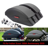 For Indian Scout ABS 2019-21 100% genuine leather Semi Rigid Saddlebags Side Box And Mounting Spools Kit Motorcycle Accessories