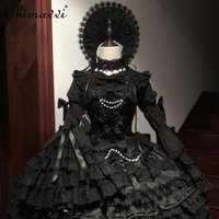 Heavy Lace Cute Bowknot Princess Sleeve Lolita Shirt Autumn New Princess Loose Elegant Versatile JSK Inner Wear LO Blouse Top