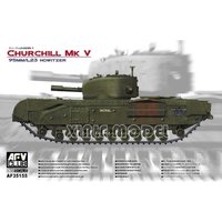 AFV Club Plastic Assembled Tank Model Kit 35155 Churchill Infantry Fighting Vehicle Mk. V 1/35