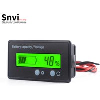 DC8-30V Battery Capacity Indicator Lead-Acid/Lron-Lithium/Ternary Lithium Measurement with USB3.0 and Tpye-C for Car Motorcycle